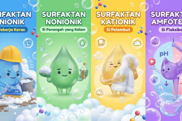 Mengenal Jenis-Jenis Surfaktan yang Sering Digunakan dalam Formulasi Deterjen