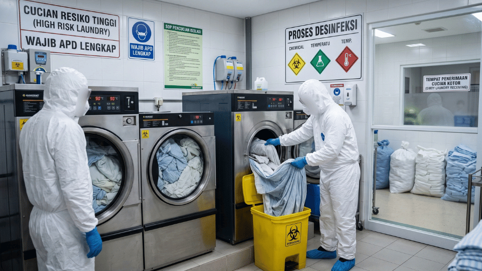 Kebutuhan Chemical dalam Proses Pencucian Linen Rumah Sakit